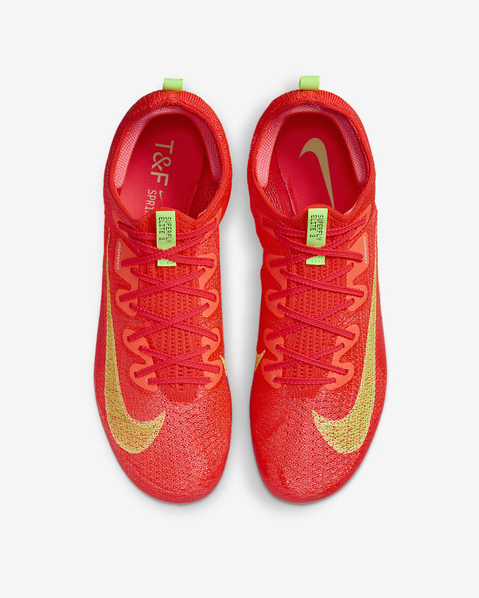 Nike Superfly Elite 2 Athletics Sprinting Spikes Red